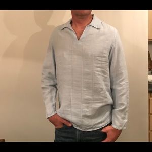 Light blue linen shirt